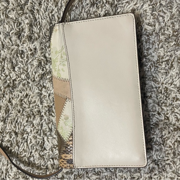 COACH Foldover Crossbody Clutch Signature Canvas Patchwork - Picture 7 of 10